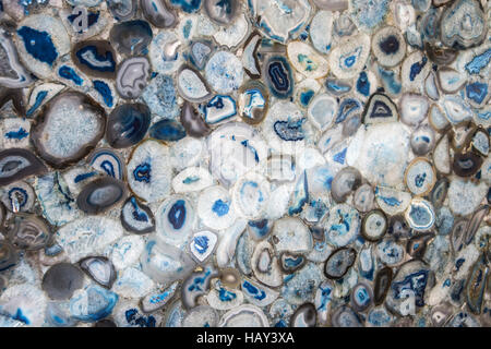 Blue natural kitchen counter sample stone color Stock Photo