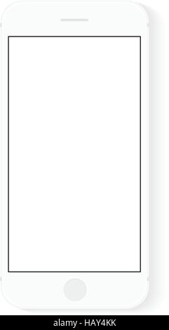 vector drawing digital tablet white blank screen Stock Vector