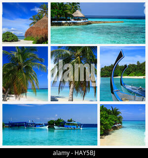 Impressions of Maldives Stock Photo