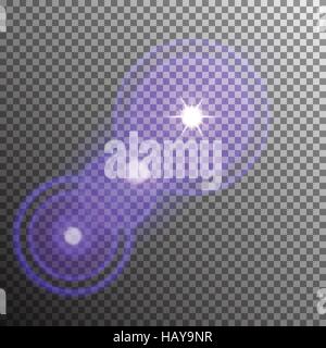 Vector transparent sunlight special lens flare Stock Vector