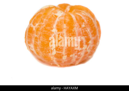 tangerines on a white background juicy few pieces Stock Photo