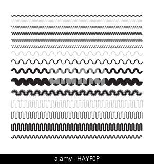 simple calligraphic lines Stock Vector