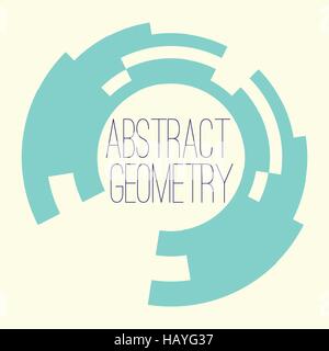 Simple abstract geometry figure for your text, logo Stock Vector