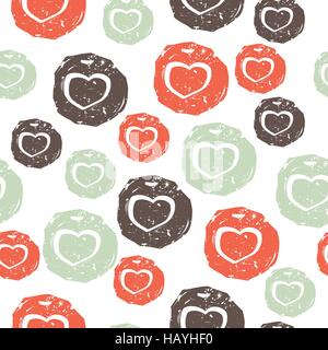 Hearts seamless pattern Stock Vector