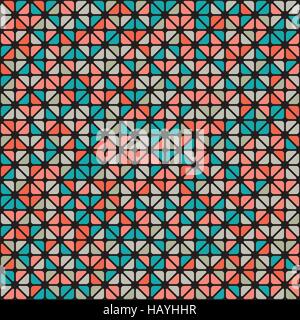 Seamless pattern of colored triangle Stock Vector