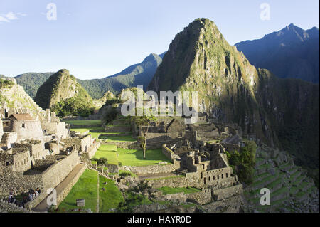 Peru, Machu Picchu, Sunrise Stock Photo