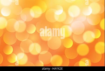 Orange lights background  vector abstract illustration Stock Vector