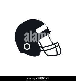 Football helmet with face mask icon Stock Vector