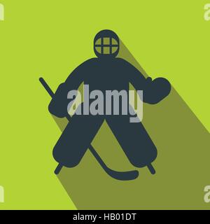 Hockey goalkeeper helmet icon green vector Stock Vector Image & Art - Alamy