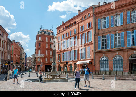 Square Saint Etiienne, Toulouse city centre, Haute-Garonne, France, Europe Stock Photo