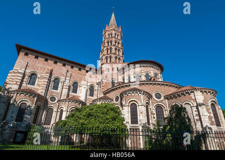 Toulouse, basilica of St. Sernin (romanesque church) , Haute-Garonne, Occitanie, France Stock Photo