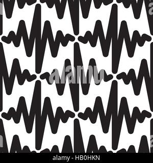 Vector seamless pattern. Modern geometric texture, doodle backgr Stock Vector