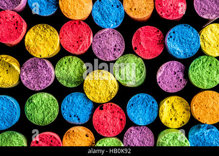 Abstract up close view of chalk ends Stock Photo