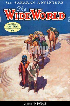 Front cover of The Wide World magazine for October 1954 Stock Photo