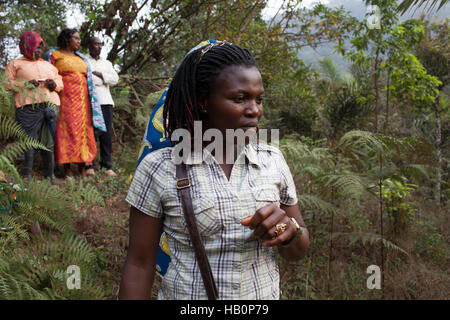 Women beekeepers West Africa Stock Photo