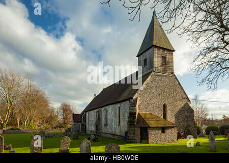 Autumn afternoon at St Peter's & Paul's church at Exton, Hampshire, England. Stock Photo