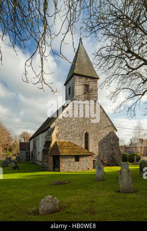 Autumn afternoon at St Peter's & Paul's church at Exton, Hampshire, England. Stock Photo