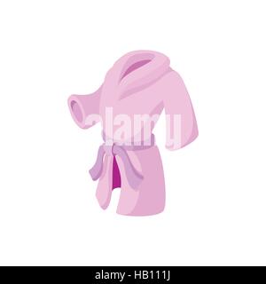 Pink bathrobe cartoon icon Stock Vector