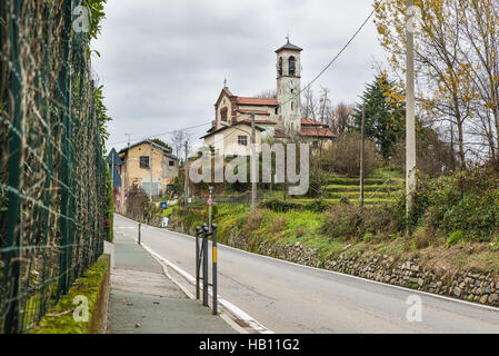 Osmate Church near lake Monate, province of Varese, Italy Stock Photo