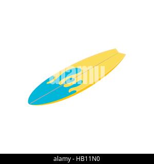 Surfing board isometric 3d icon Stock Vector