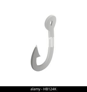 Fishing hook isometric 3d icon Stock Vector