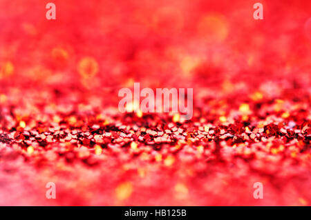 Colorful twinkling lights bokeh light. Romantic Red Christmas background Stock Photo