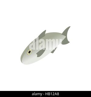 Fresh raw fish isometric 3d icon Stock Vector
