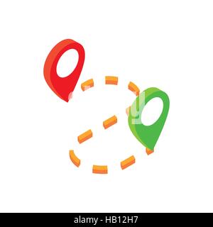 GPS navigator isometric 3d icon Stock Vector