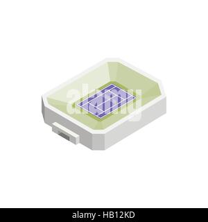 Tennis stadium isometric 3d icon Stock Vector