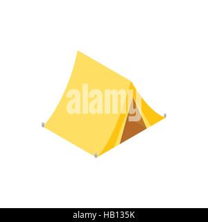 Hunting tent isometric 3d icon Stock Vector
