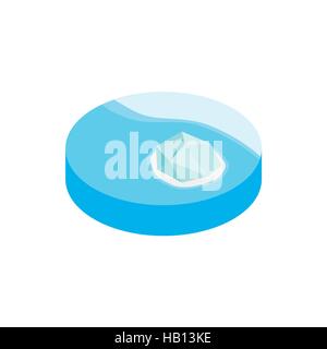 Iceberg in antarctica isometric 3d icon Stock Vector