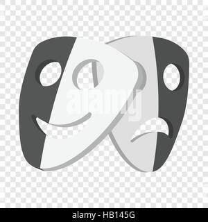 Theater masks cartoon icons Stock Vector