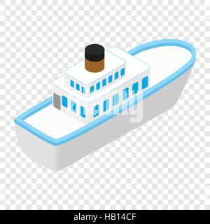 Cruise sea ship isometric 3d icon Stock Vector