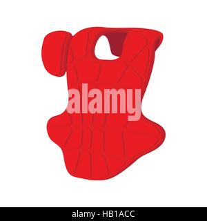 Baseball catcher chest protector icon Stock Vector