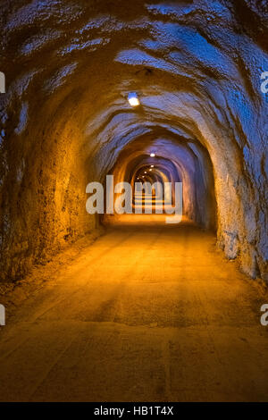 Tunnel in Resort Rafailovici - Montenegro Stock Photo