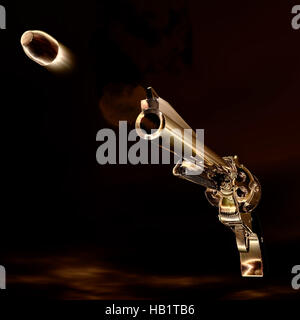 Digital Illustration of a Revolver Stock Photo - Alamy