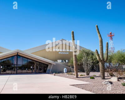Aviation Museum in Tucson, Arizona Exterior Stock Photo