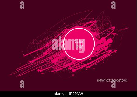 Paint blob grunge design. Vector background. Stain splatter element. Stock Vector