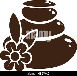 stones spa related icon image vector illustration design Stock Vector
