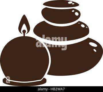 candle spa related icon image vector illustration design Stock Vector