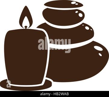candle spa related icon image vector illustration design Stock Vector