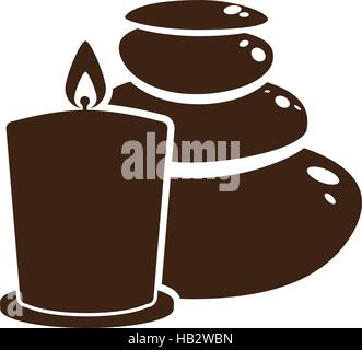 candle spa related icon image vector illustration design Stock Vector