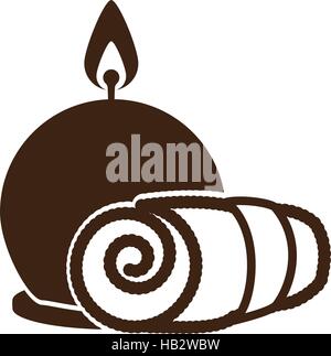 candle spa related icon image vector illustration design Stock Vector
