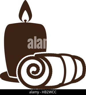 candle spa related icon image vector illustration design Stock Vector