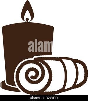 candle spa related icon image vector illustration design Stock Vector