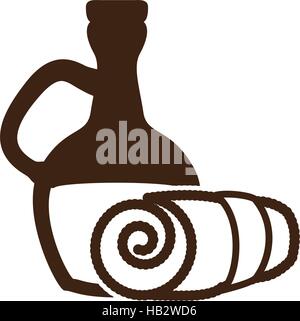 towel spa related icon image vector illustration design Stock Vector