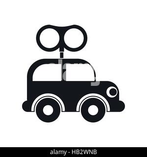 Clockwork toy car icon Stock Vector