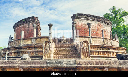 The Polonnaruwa Vatadage. Stock Photo