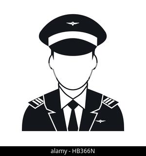 Captain of the aircraft icon Stock Vector