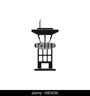 Airport control tower icon Stock Vector